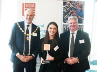 John Henry (far right) and EDA apprentice winner at recent awards John Henry (far right) and EDA apprentice winner at recent awards