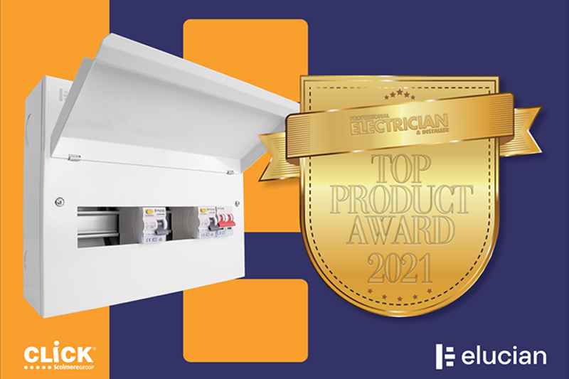 Electricians vote Elucian Consumer Unit top product for 2021