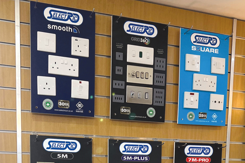 Selectric offer latest display solutions for its wiring accessories