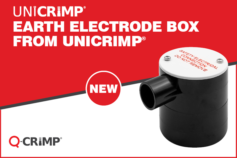Unicrimp adds new Earth Electrode Box to its Earth Rods and Components range