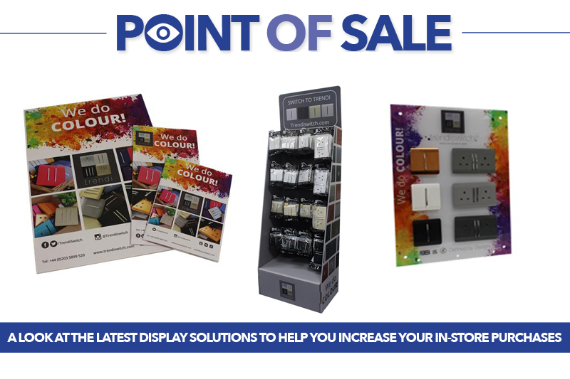 Trendi’s switches and sockets display boards | Point of sale