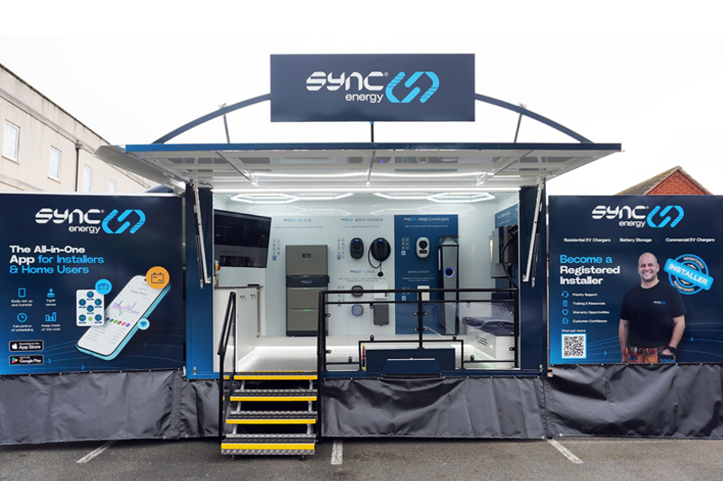 Sync Energy's Roadshow Van delivers EV charging support across the UK